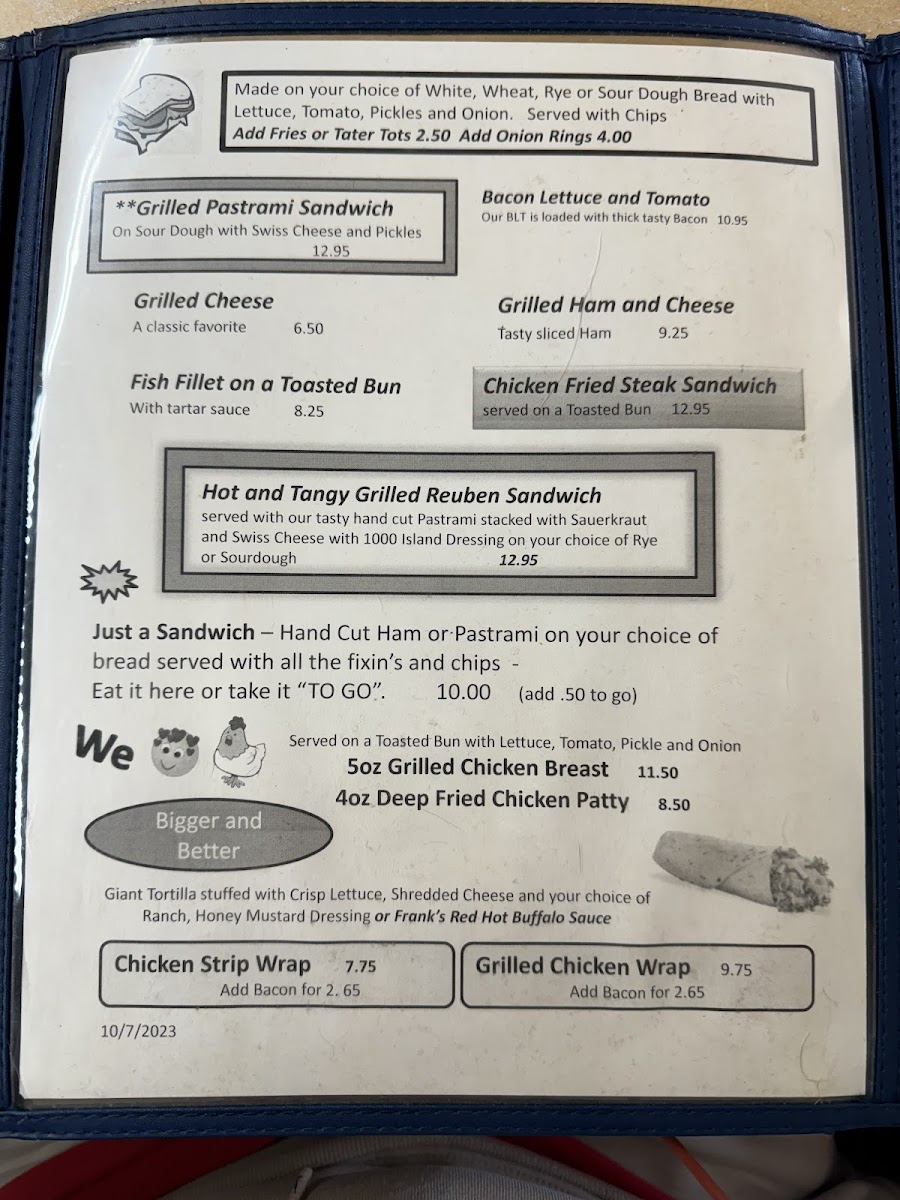 Menu Crane Store & Cafe, Gas And Rv Camping.-5